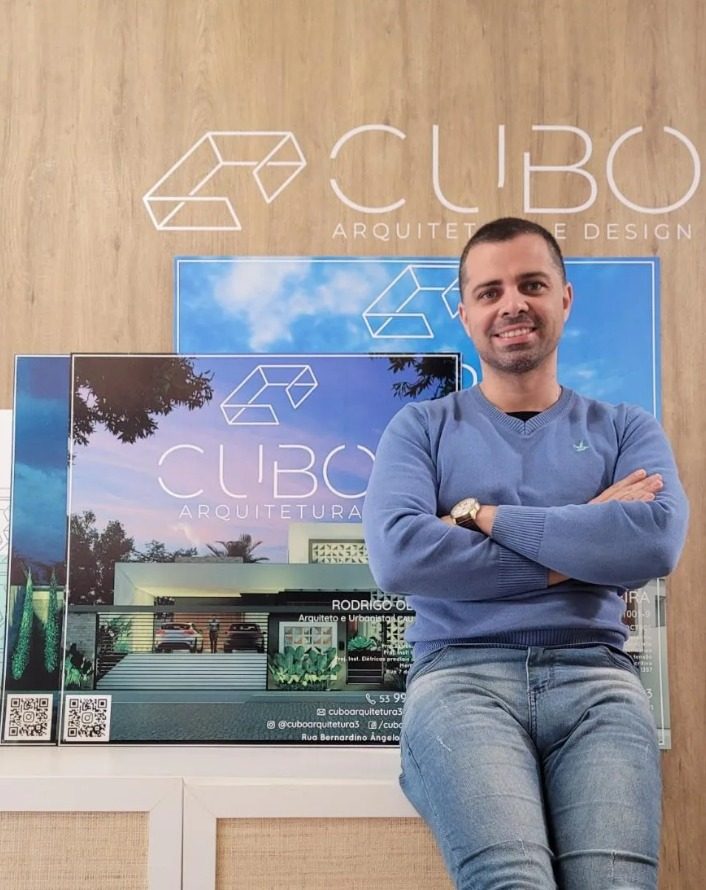 Rodrigo Oliveira, arquiteto responsável pela Cubo Arquitetura e Design